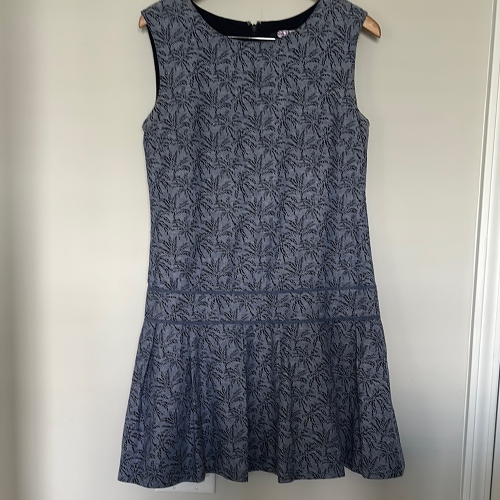 J. Crew Tropical Print Sleeveless dress Sz 8 EUC